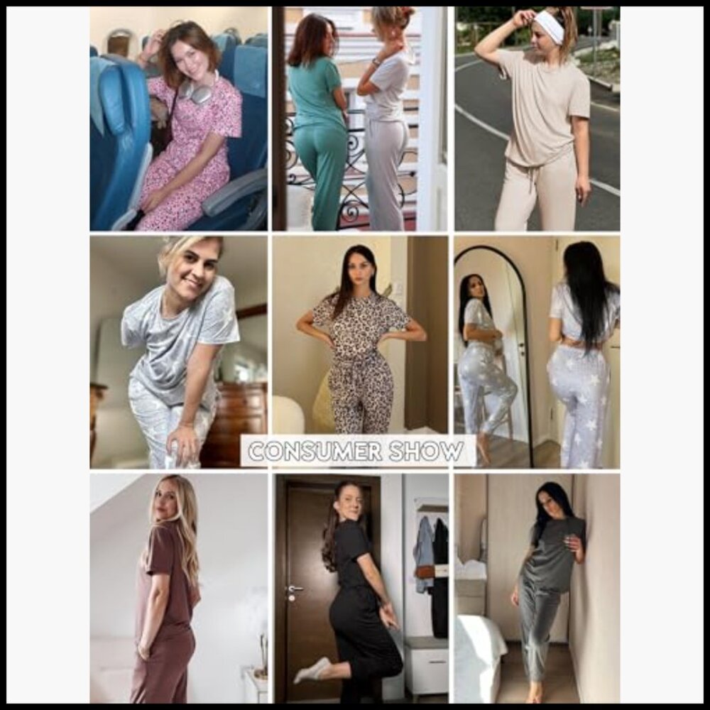 Polyester Lounge Set With Pockets, 2-Pack Pajamas - image 6